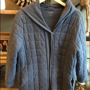 Women’s Pure Jill Blue Quilted Hooded Jacket